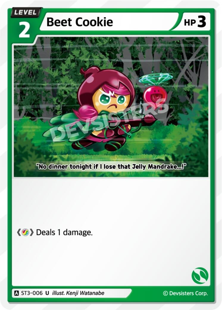 Image for Beet Cookie (ST3-006) [Starter Deck Assortment 1] - CookieRun: Braverse TCG