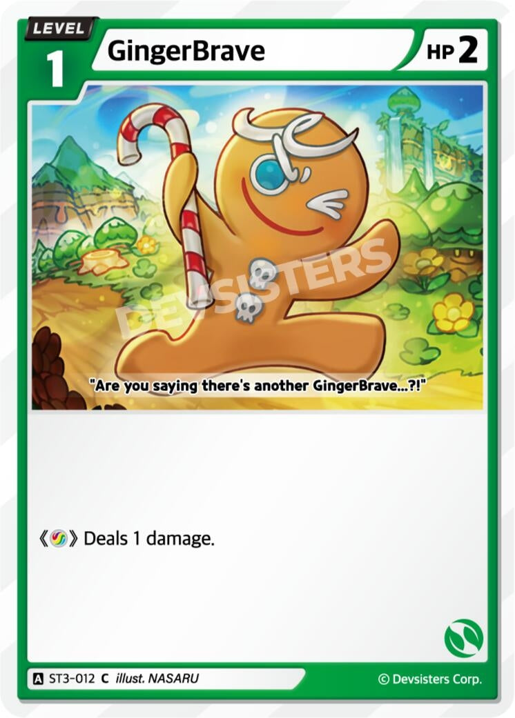 Image for GingerBrave (012) (ST3-012) [Starter Deck Assortment 1] - CookieRun: Braverse TCG