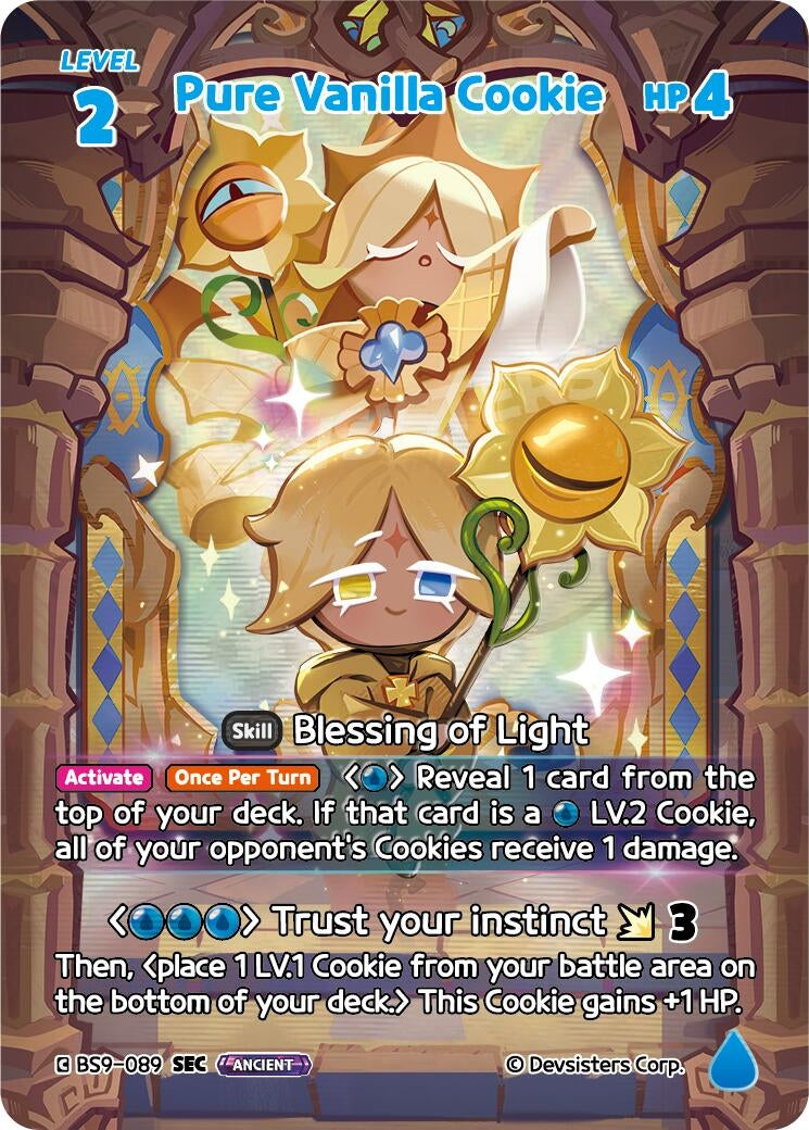 Image for Pure Vanilla Cookie (089) (SEC) (BS9-089) [A Game of Truth and Deceit] - CookieRun: Braverse TCG