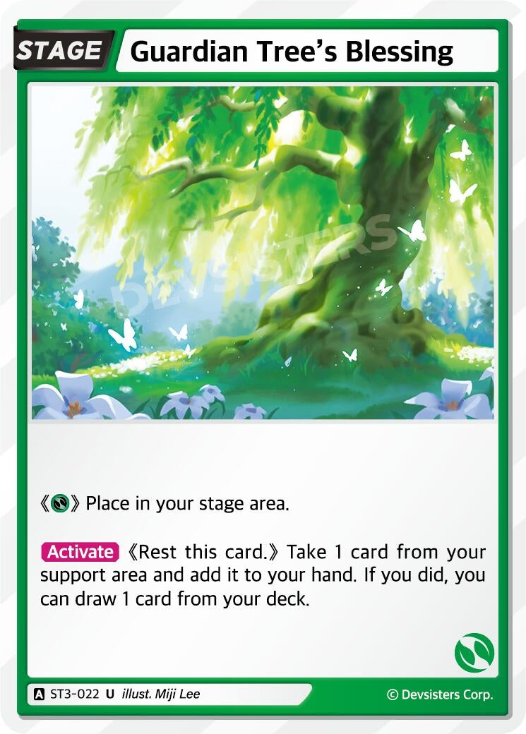 Image for Guardian Tree's Blessing (ST3-022) [Starter Deck Assortment 1] - CookieRun: Braverse TCG