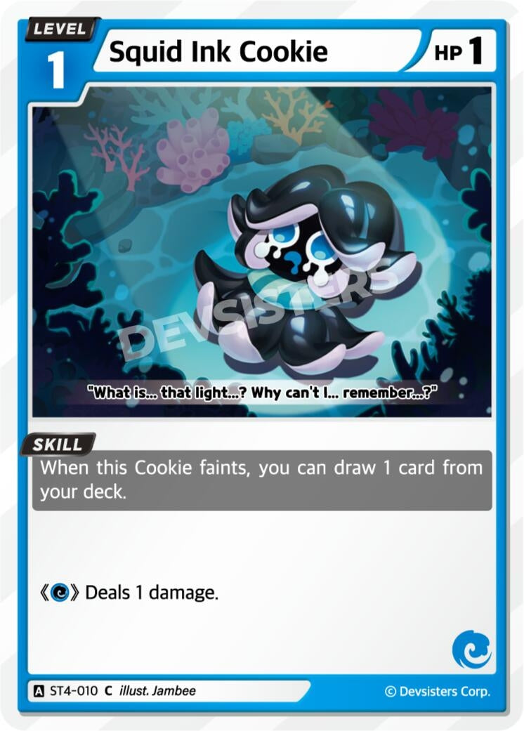 Image for Squid Ink Cookie (ST4-010) [Starter Deck Assortment 1] - CookieRun: Braverse TCG