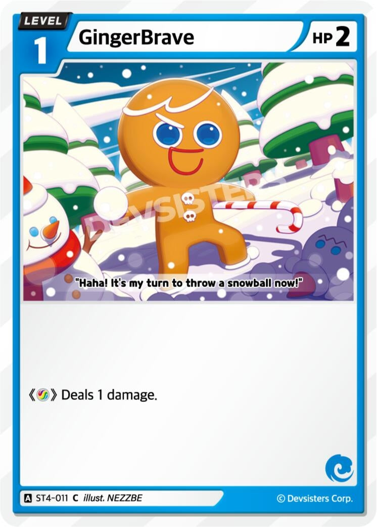 Image for GingerBrave (011) (Ver. 2) (ST4-011) [Starter Deck Assortment 1] - CookieRun: Braverse TCG