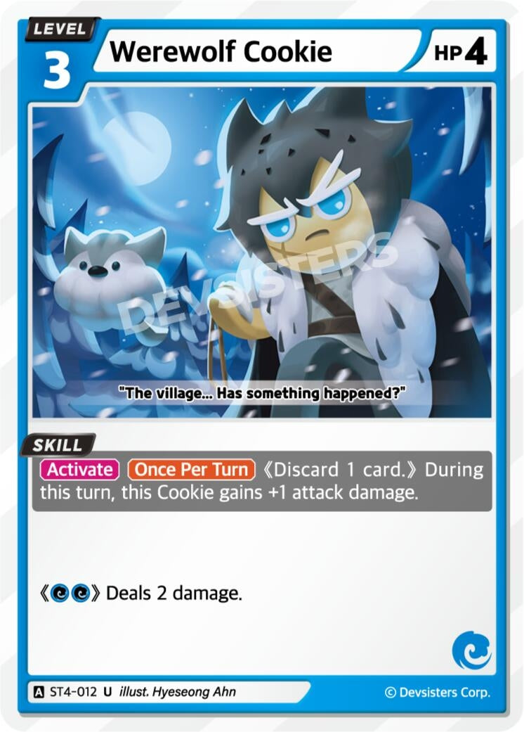Image for Werewolf Cookie (ST4-012) [Starter Deck Assortment 1] - CookieRun: Braverse TCG
