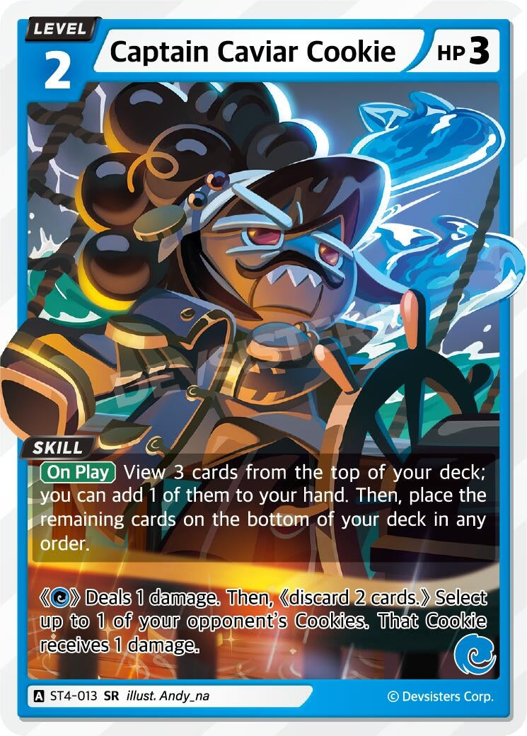 Image for Captain Caviar Cookie (ST4-013) [Starter Deck Assortment 1] - CookieRun: Braverse TCG