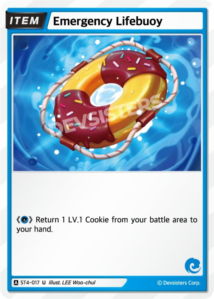 Image for Emergency Lifebuoy (ST4-017) [Starter Deck Assortment 1] - CookieRun: Braverse TCG