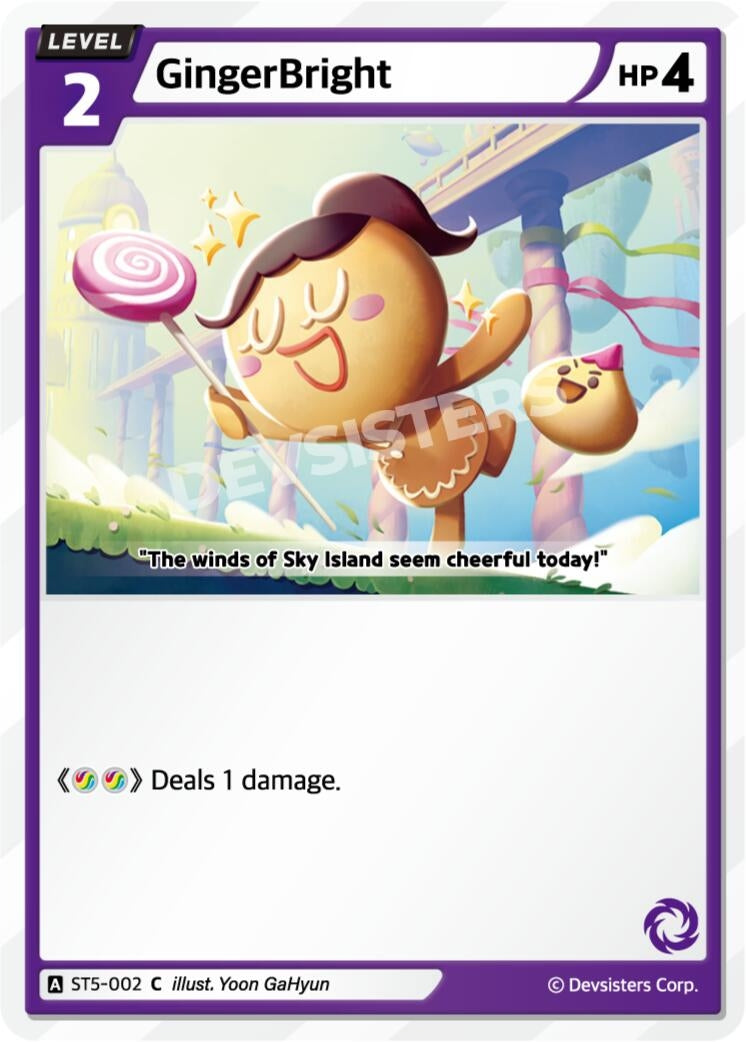 Image for GingerBright (002) (ST5-002) [Starter Deck Assortment 1] - CookieRun: Braverse TCG