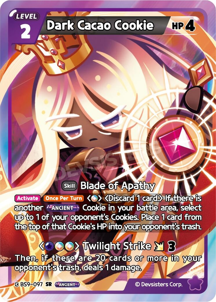 Image for Dark Cacao Cookie (BS9-097) [A Game of Truth and Deceit] - CookieRun: Braverse TCG