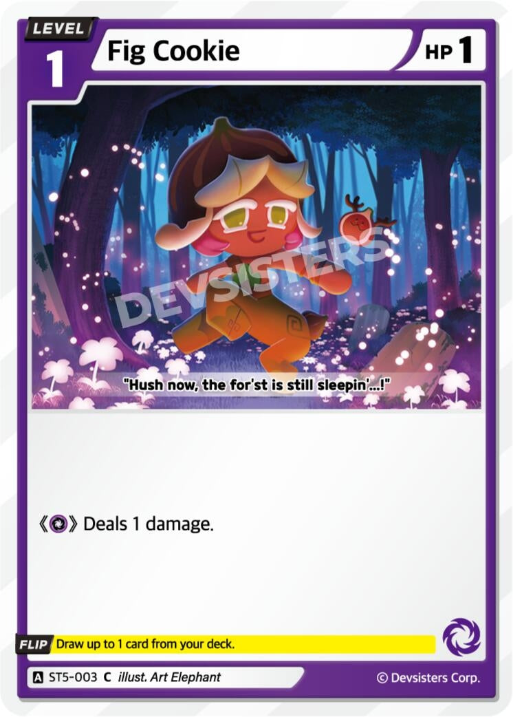 Image for Fig Cookie (ST5-003) [Starter Deck Assortment 1] - CookieRun: Braverse TCG