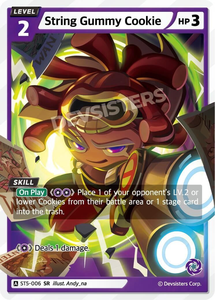 Image for String Gummy Cookie (ST5-006) [Starter Deck Assortment 1] - CookieRun: Braverse TCG