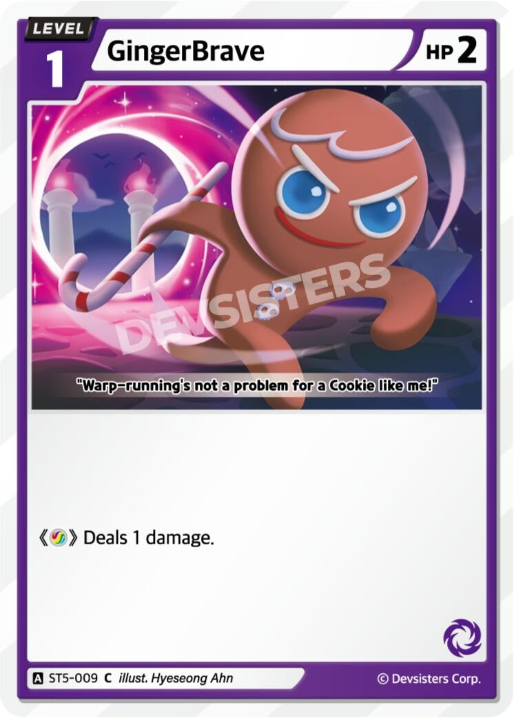 Image for GingerBrave (009) (Ver. 2) (ST5-009) [Starter Deck Assortment 1] - CookieRun: Braverse TCG