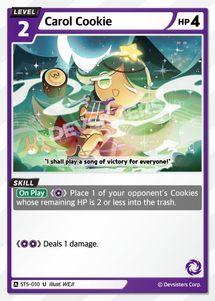 Image for Carol Cookie (ST5-010) [Starter Deck Assortment 1] - CookieRun: Braverse TCG