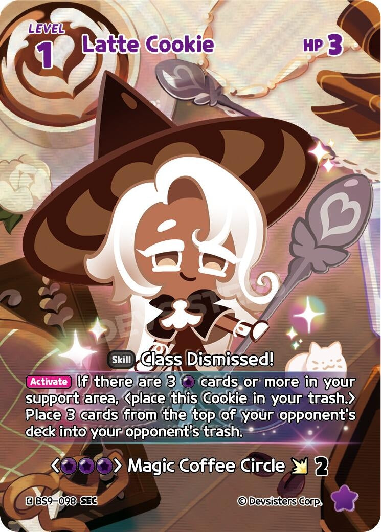 Image for Latte Cookie (SEC) (BS9-098) [A Game of Truth and Deceit] - CookieRun: Braverse TCG