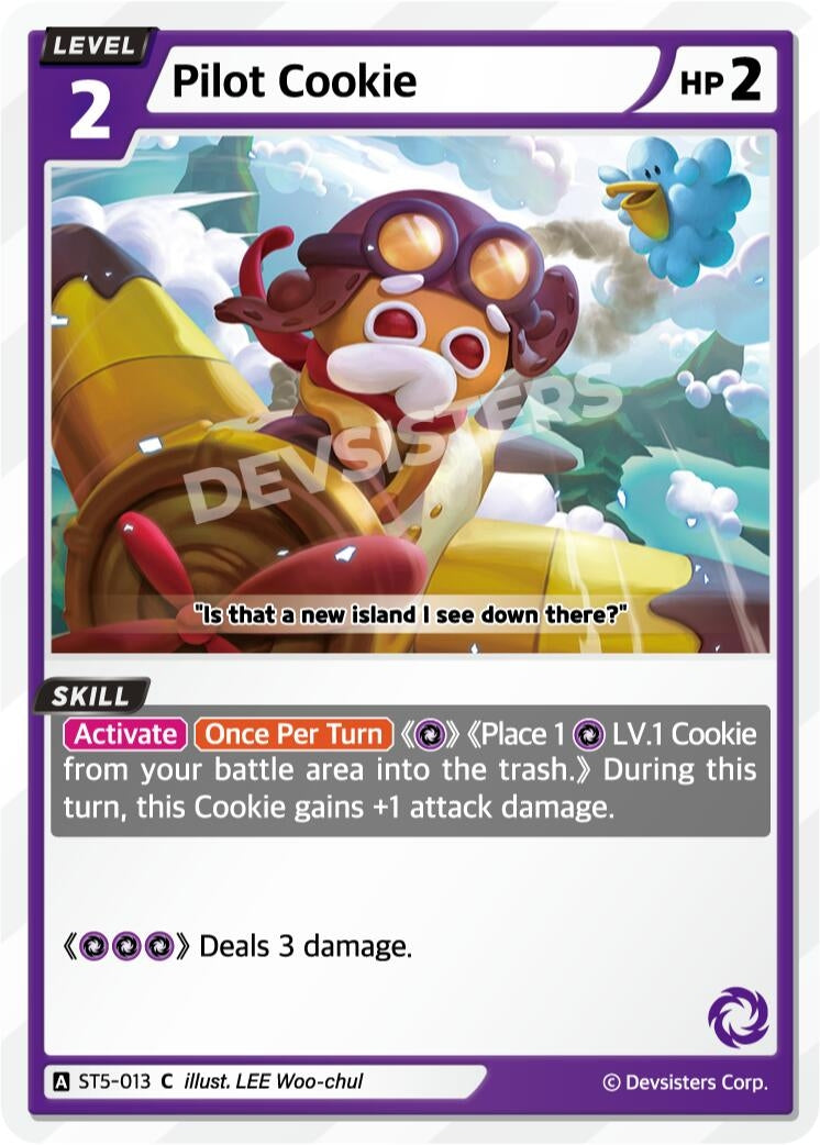 Image for Pilot Cookie (ST5-013) [Starter Deck Assortment 1] - CookieRun: Braverse TCG