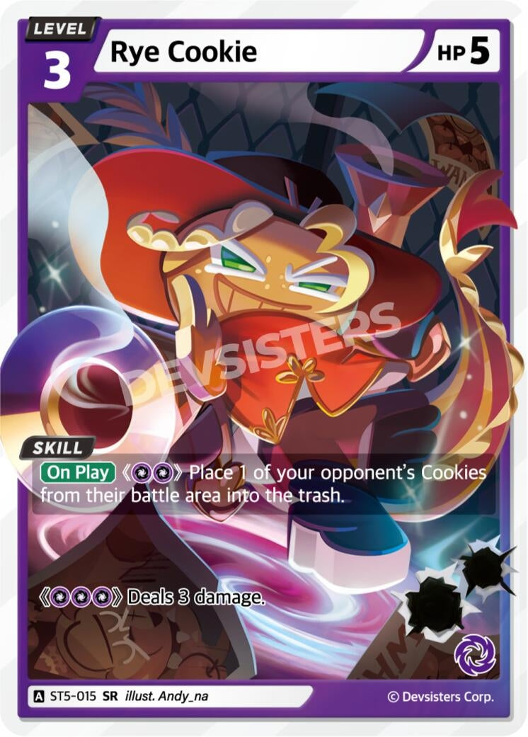 Image for Rye Cookie (ST5-015) [Starter Deck Assortment 1] - CookieRun: Braverse TCG