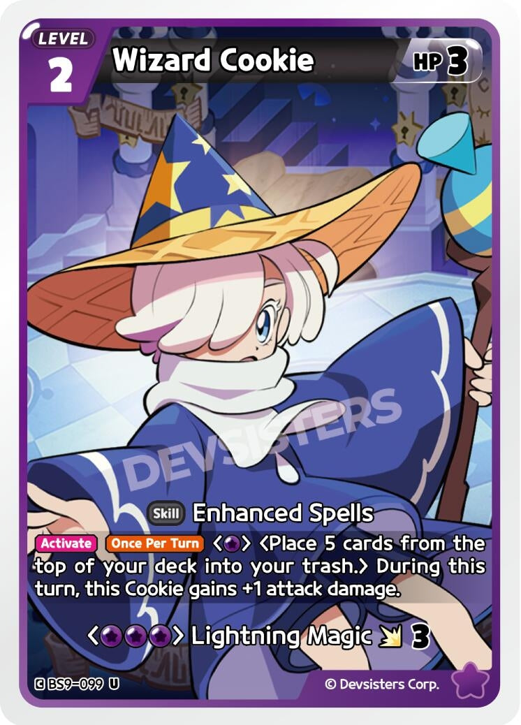 Image for Wizard Cookie (Ver. 2) (BS9-099) [A Game of Truth and Deceit] - CookieRun: Braverse TCG