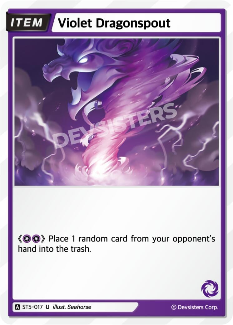 Image for Violet Dragonspout (ST5-017) [Starter Deck Assortment 1] - CookieRun: Braverse TCG