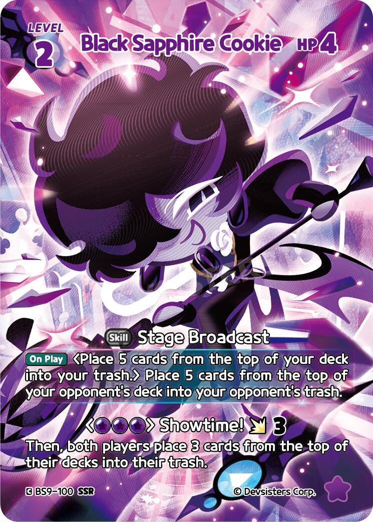 Image for Black Sapphire Cookie (SSR) (BS9-100) [A Game of Truth and Deceit] - CookieRun: Braverse TCG