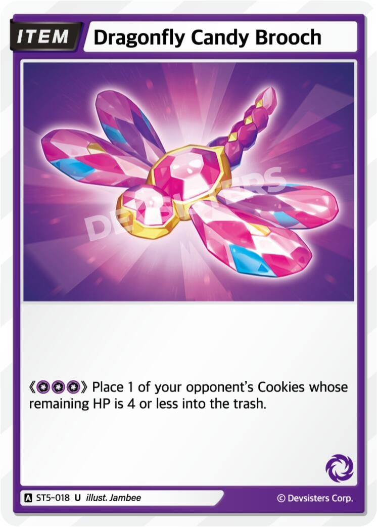 Image for Dragonfly Candy Brooch (ST5-018) [Starter Deck Assortment 1] - CookieRun: Braverse TCG