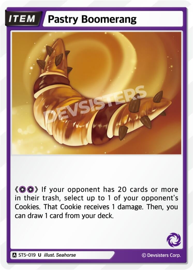Image for Pastry Boomerang (ST5-019) [Starter Deck Assortment 1] - CookieRun: Braverse TCG