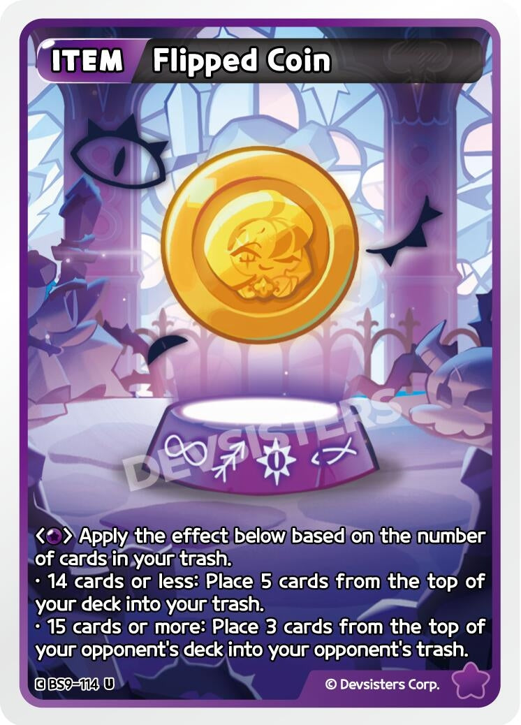 Image for Flipped Coin (BS9-114) [A Game of Truth and Deceit] - CookieRun: Braverse TCG