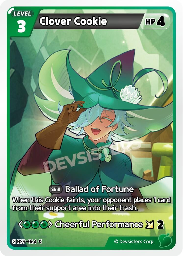 Image for Clover Cookie (Ver. 2) (BS9-064) [A Game of Truth and Deceit] - CookieRun: Braverse TCG