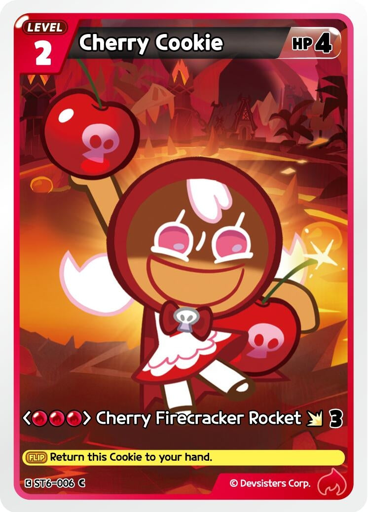 Image for Cherry Cookie (ST6-006) [Starter Deck Assortment 2: Legendary Cookie] - CookieRun: Braverse TCG