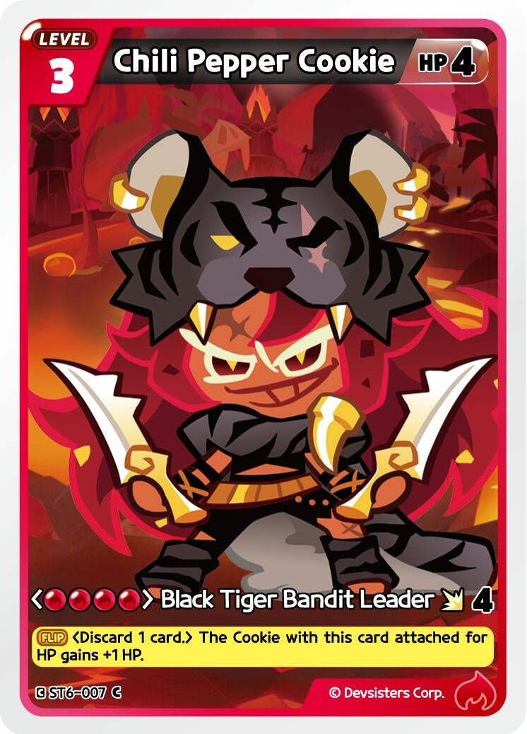 Image for Chili Pepper Cookie (ST6-007) [Starter Deck Assortment 2: Legendary Cookie] - CookieRun: Braverse TCG