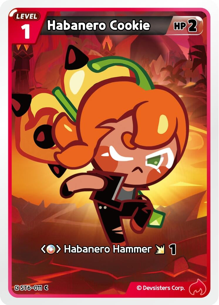 Image for Habanero Cookie (ST6-011) [Starter Deck Assortment 2: Legendary Cookie] - CookieRun: Braverse TCG