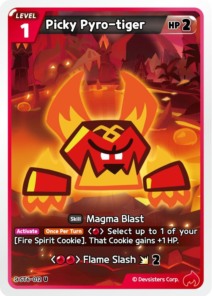 Image for Picky Pyro-tiger (ST6-012) [Starter Deck Assortment 2: Legendary Cookie] - CookieRun: Braverse TCG