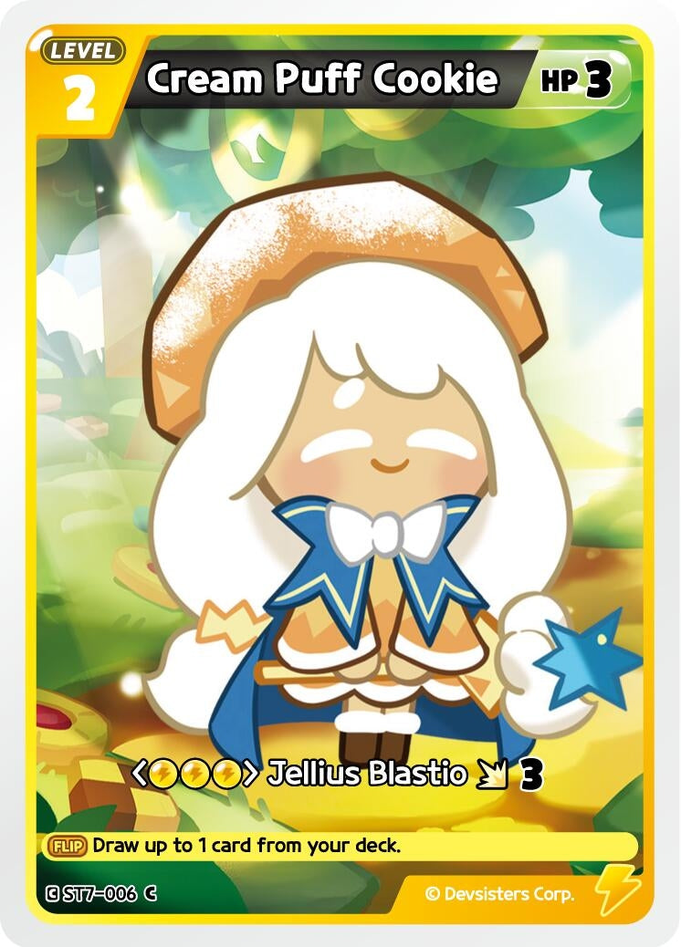 Image for Cream Puff Cookie (ST7-006) [Starter Deck Assortment 2: Legendary Cookie] - CookieRun: Braverse TCG