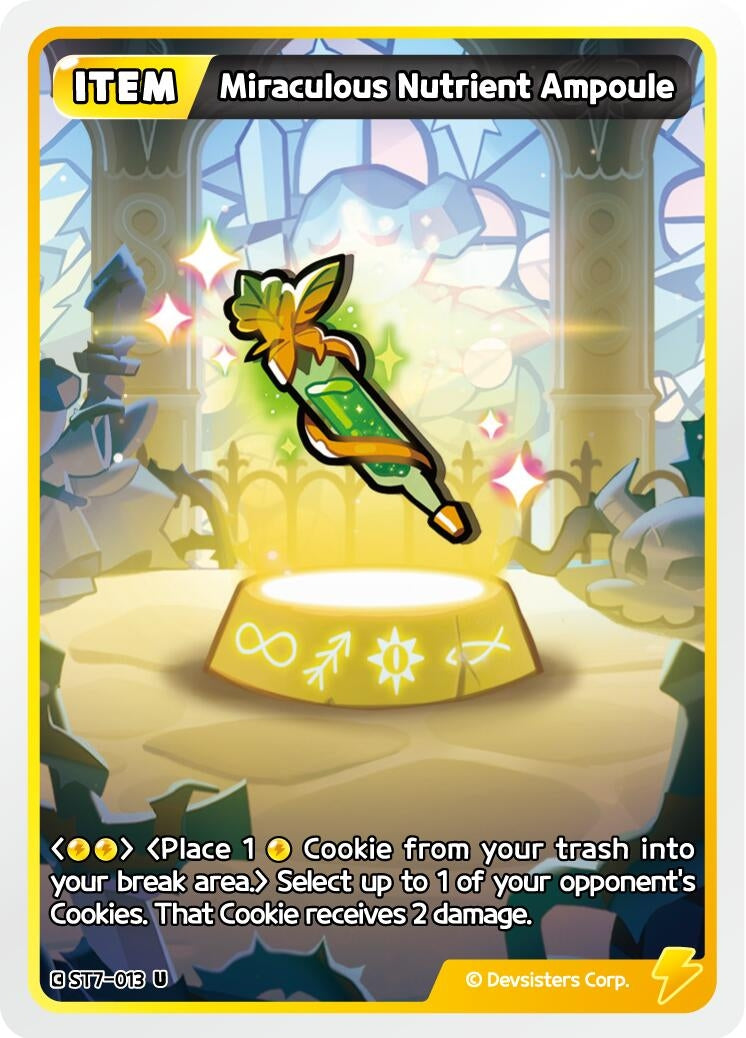 Image for Miraculous Nutrient Ampoule (ST7-013) [Starter Deck Assortment 2: Legendary Cookie] - CookieRun: Braverse TCG