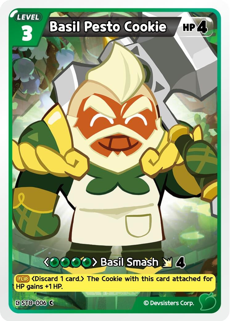 Image for Basil Pesto Cookie (ST8-006) [Starter Deck Assortment 2: Legendary Cookie] - CookieRun: Braverse TCG