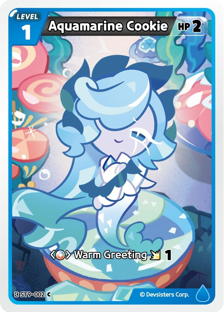 Image for Aquamarine Cookie (ST9-002) [Starter Deck Assortment 2: Legendary Cookie] - CookieRun: Braverse TCG