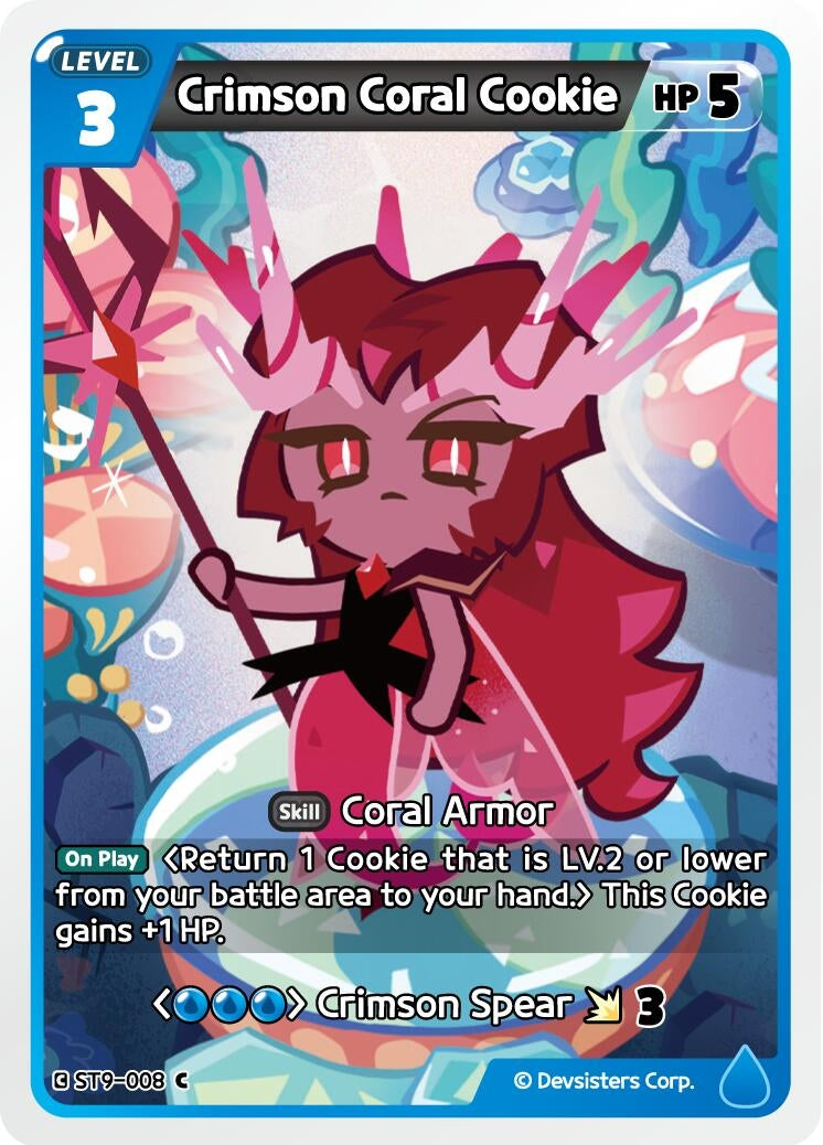 Image for Crimson Coral Cookie (ST9-008) [Starter Deck Assortment 2: Legendary Cookie] - CookieRun: Braverse TCG