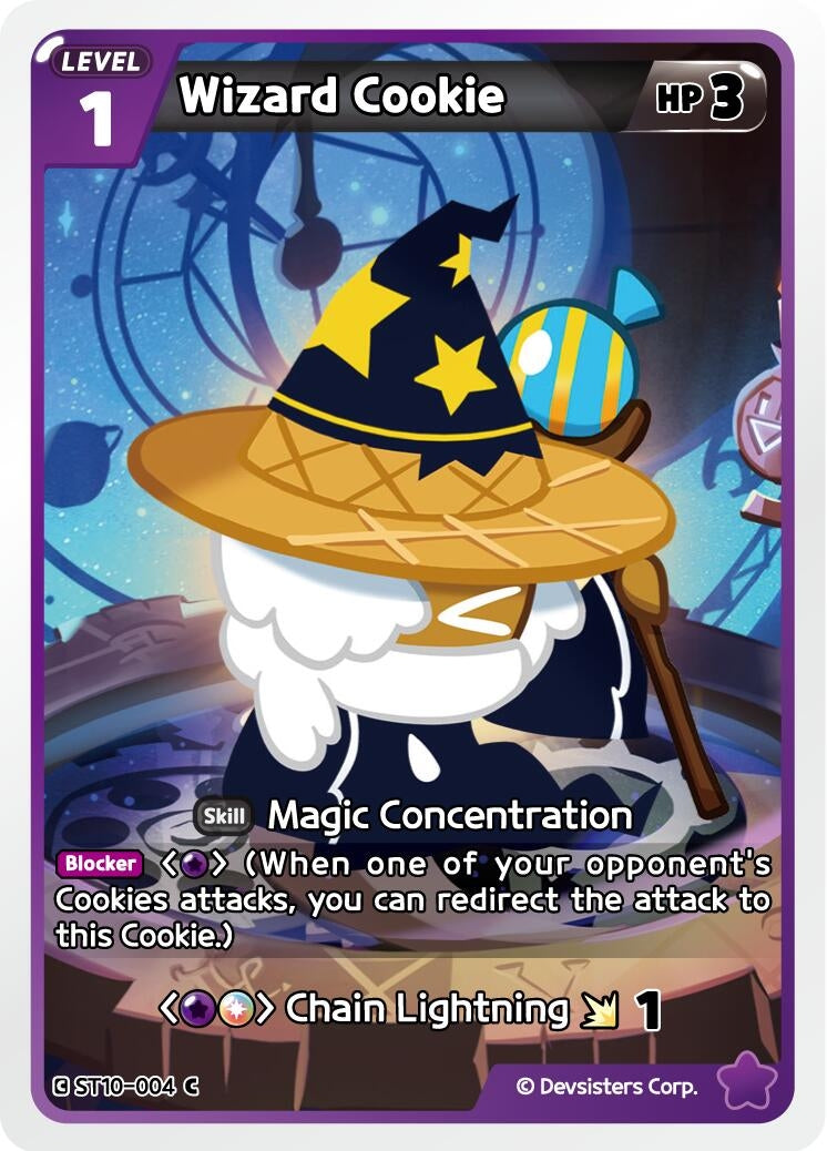 Image for Wizard Cookie (ST10-004) [Starter Deck Assortment 2: Legendary Cookie] - CookieRun: Braverse TCG