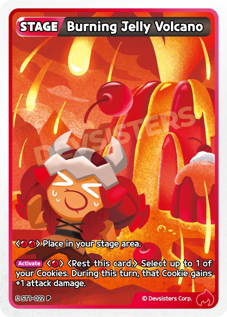 Image for Burning Jelly Volcano (ST1-022) [Promotion Cards] - CookieRun: Braverse TCG
