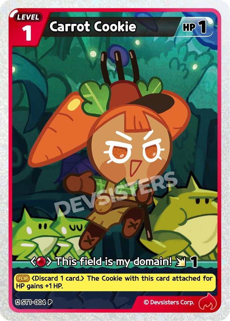 Image for Carrot Cookie (ST1-004) [Promotion Cards] - CookieRun: Braverse TCG