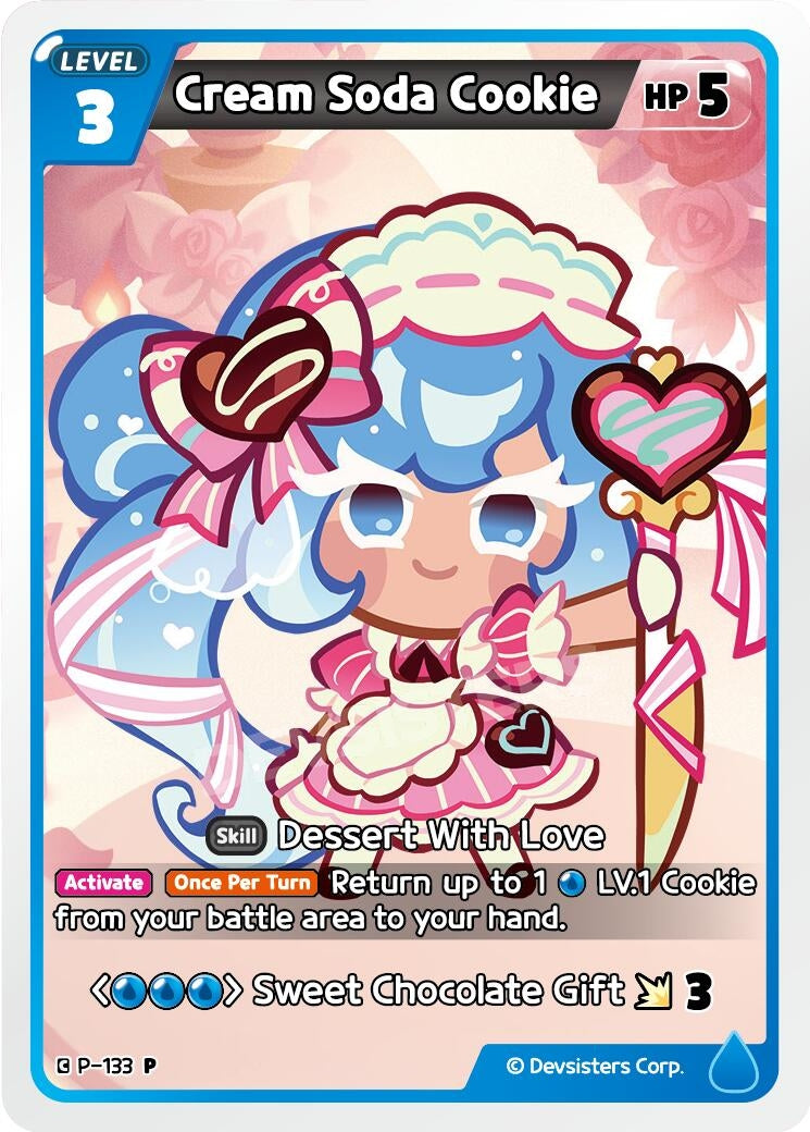 Image for Cream Soda Cookie (133) (P-133) [Promotion Cards] - CookieRun: Braverse TCG