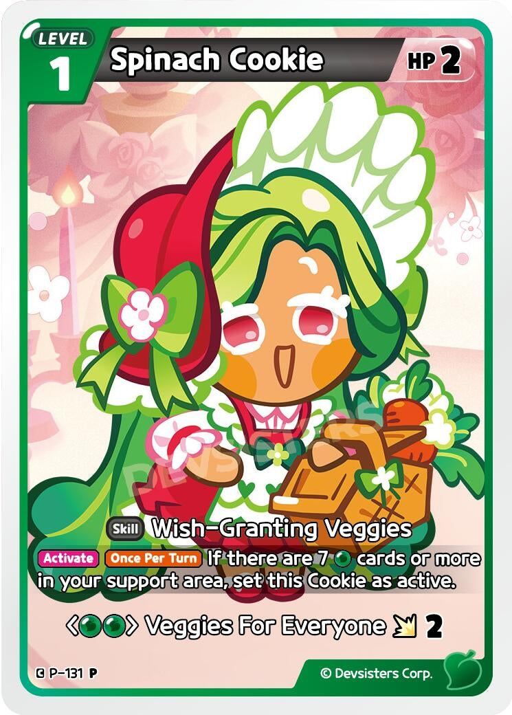 Image for Spinach Cookie (131) (P-131) [Promotion Cards] - CookieRun: Braverse TCG