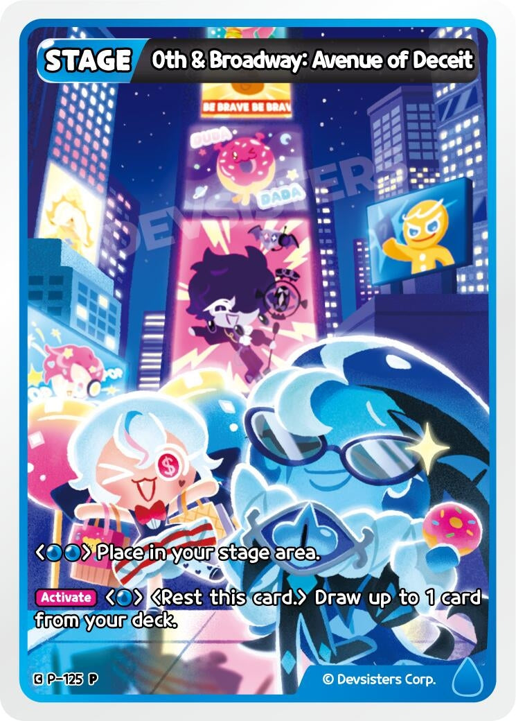 Image for 0th & Broadway: Avenue of Deceit (P-125) [Promotion Cards] - CookieRun: Braverse TCG