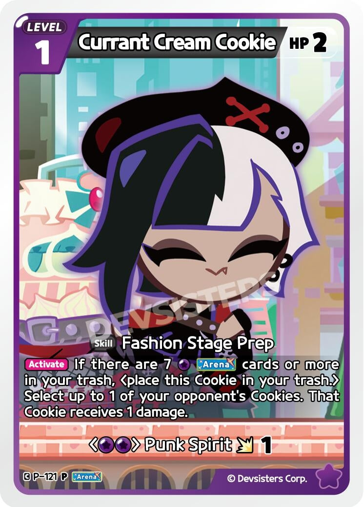 Image for Currant Cream Cookie (P-121) [Promotion Cards] - CookieRun: Braverse TCG