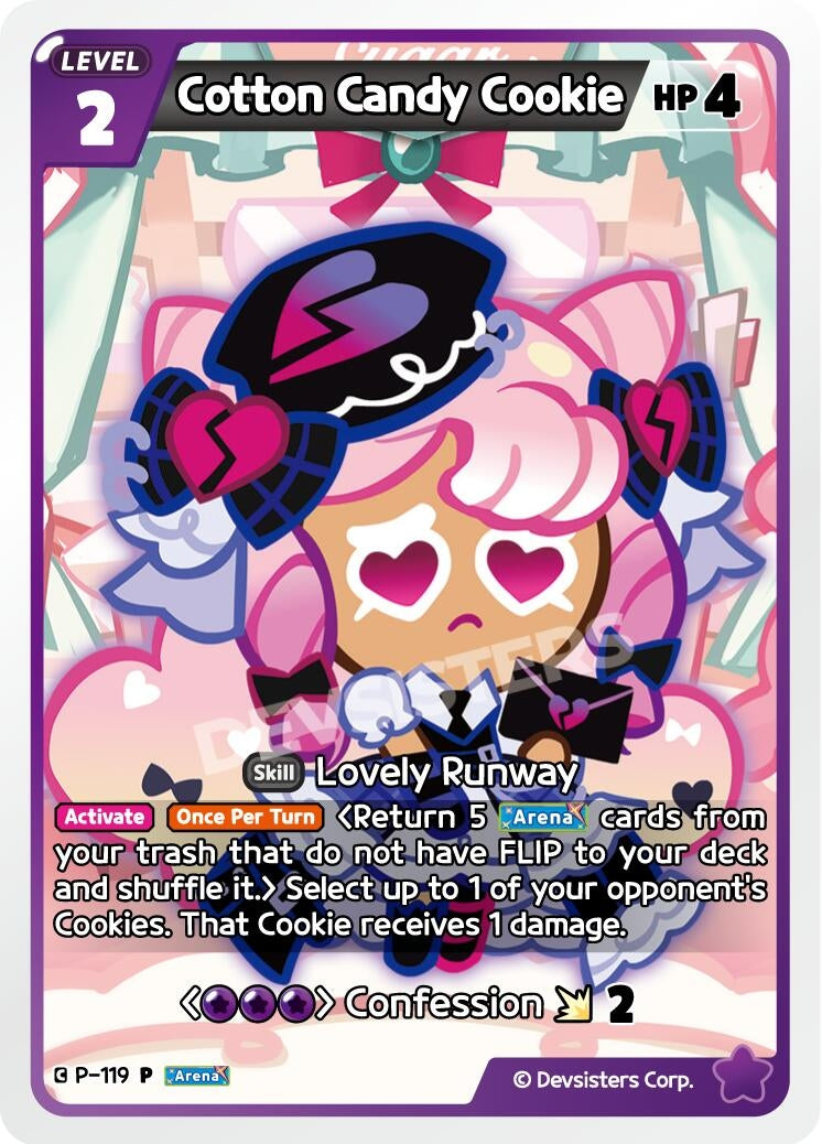 Image for Cotton Candy Cookie (P-119) [Promotion Cards] - CookieRun: Braverse TCG