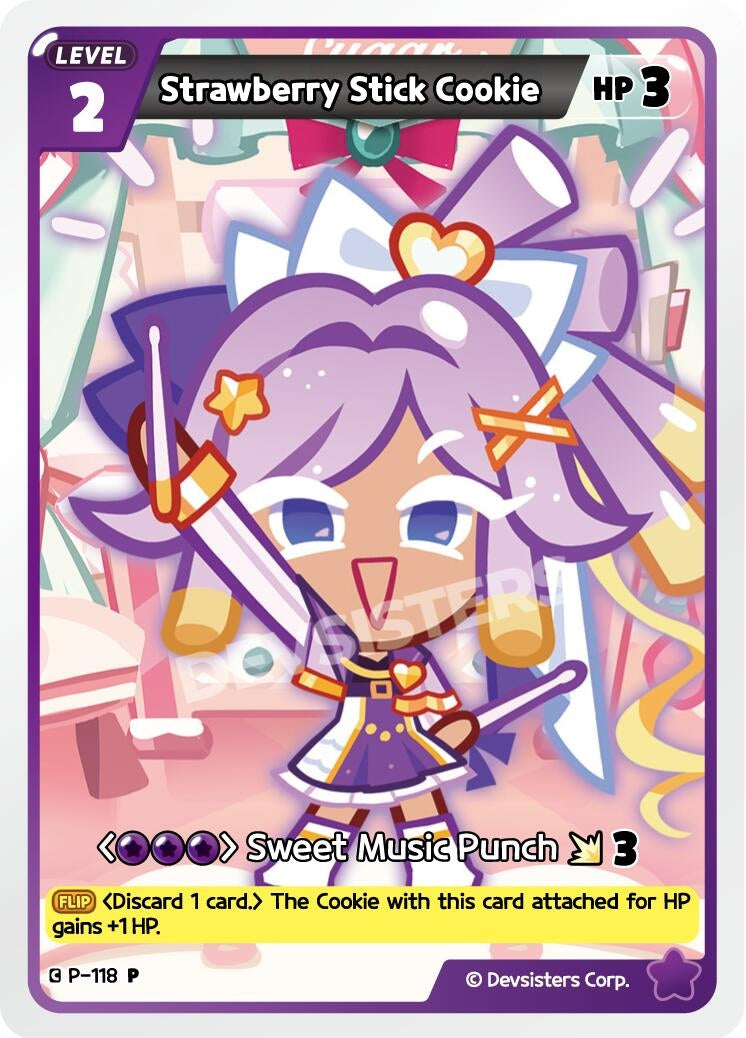 Image for Strawberry Stick Cookie (P-118) [Promotion Cards] - CookieRun: Braverse TCG
