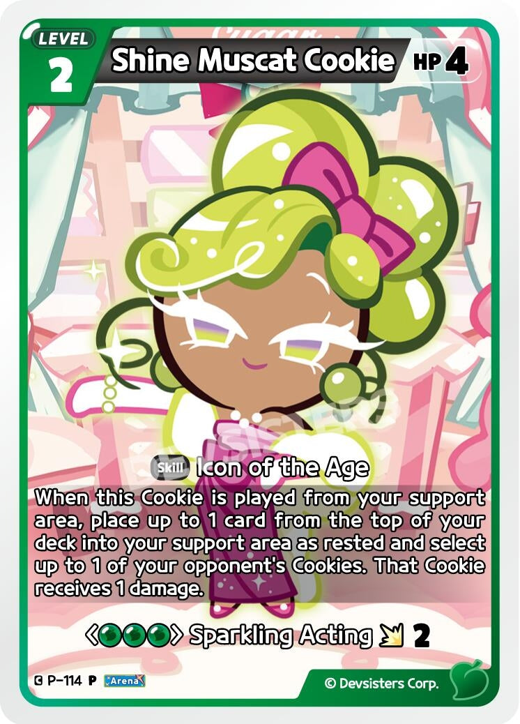 Image for Shine Muscat Cookie (P-114) [Promotion Cards] - CookieRun: Braverse TCG