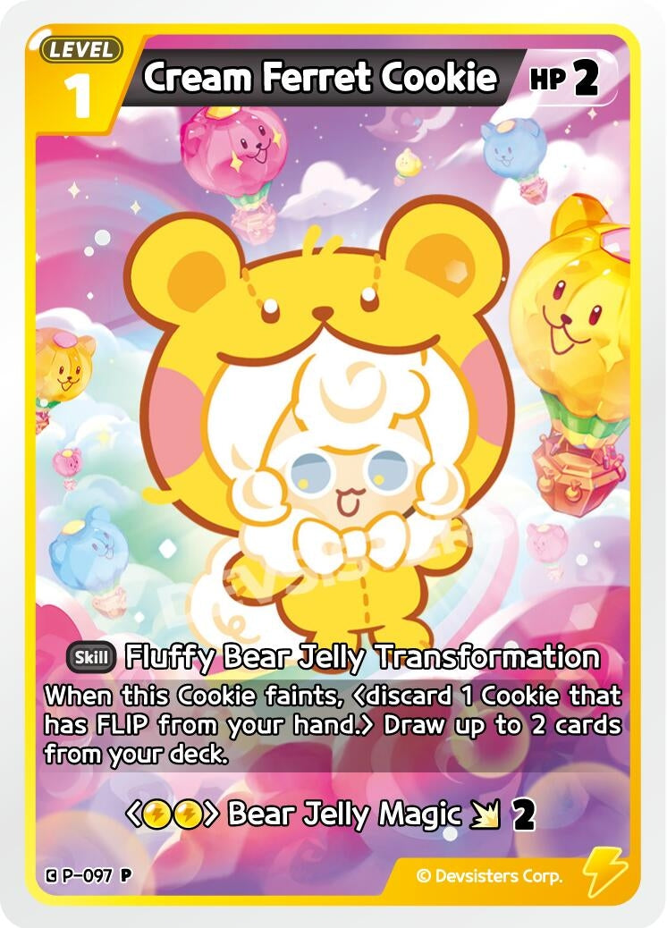 Image for Cream Ferret Cookie (097) (P-097) [Promotion Cards] - CookieRun: Braverse TCG