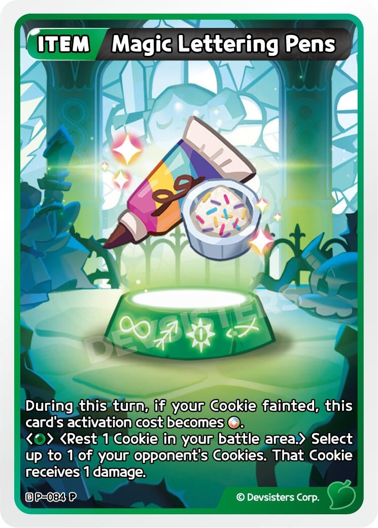 Image for Magic Lettering Pens (P-084) [Promotion Cards] - CookieRun: Braverse TCG