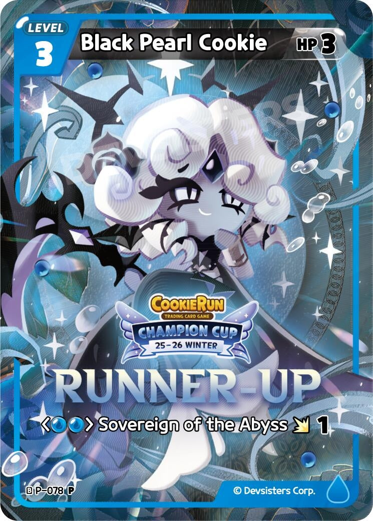 Image for Black Pearl Cookie (Runner-up) (P-078) [Promotion Cards] - CookieRun: Braverse TCG