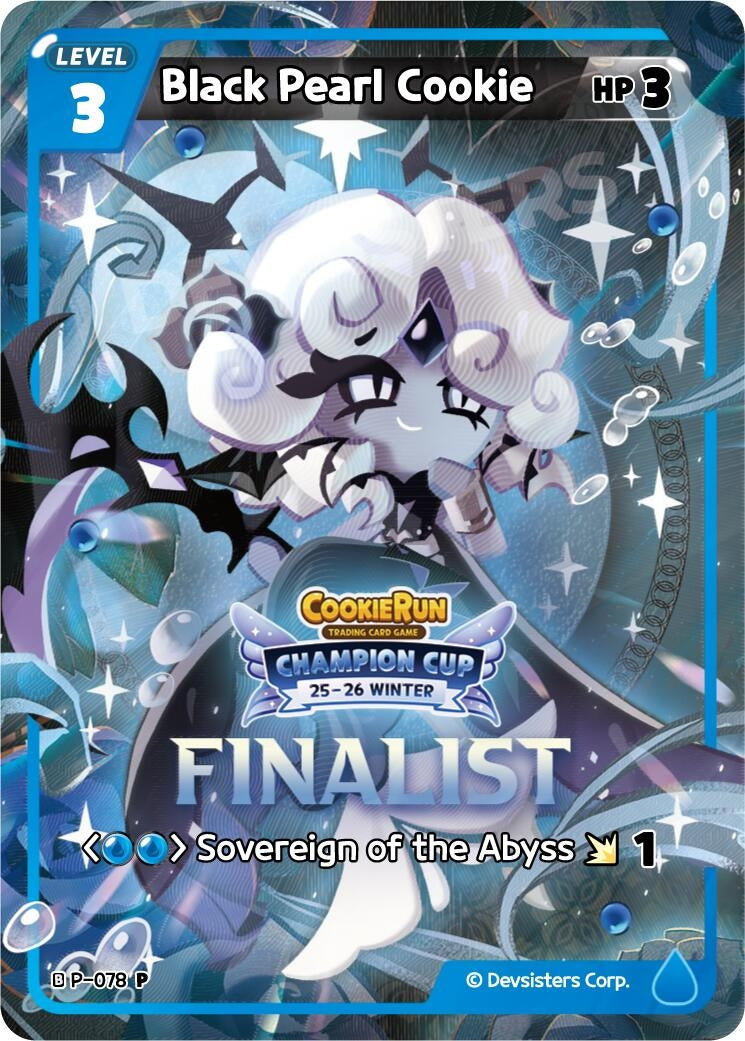 Image for Black Pearl Cookie (Finalist) (P-078) [Promotion Cards] - CookieRun: Braverse TCG