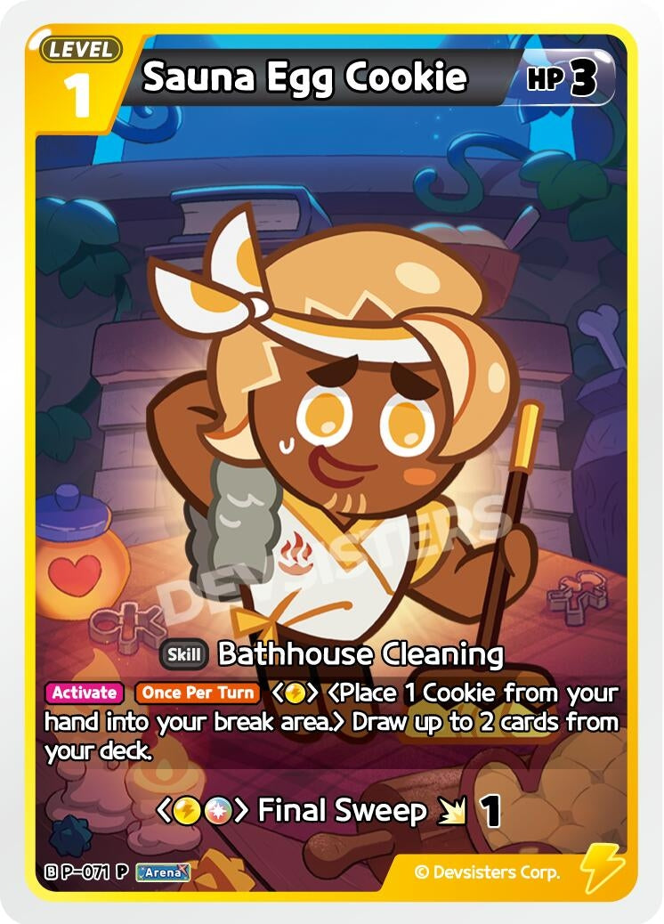 Image for Sauna Egg Cookie (P-071) [Promotion Cards] - CookieRun: Braverse TCG
