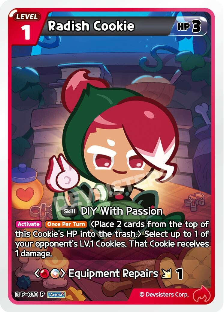 Image for Radish Cookie (P-070) [Promotion Cards] - CookieRun: Braverse TCG
